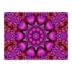 Pink Fractal Kaleidoscope  Double Sided Flano Blanket (mini)