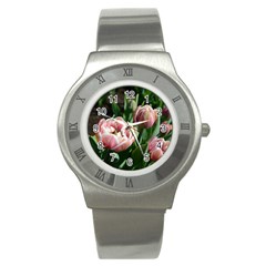 Tulips Stainless Steel Watch (slim) by anstey