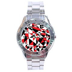 Shattered Life Tricolor Stainless Steel Watch by StuffOrSomething