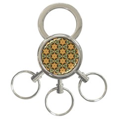 Faux Animal Print Pattern 3-ring Key Chains by GardenOfOphir