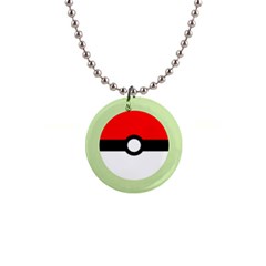 Ball - Green Button Necklace by TheDean