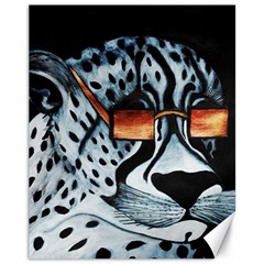 Cool Cat Canvas 11  X 14   by JUNEIPER07