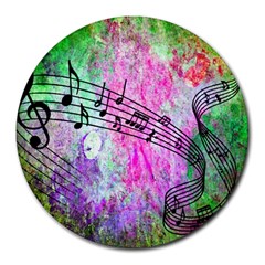 Abstract Music  Round Mousepads by ImpressiveMoments