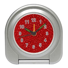 Sparkling Glitter Red Travel Alarm Clocks