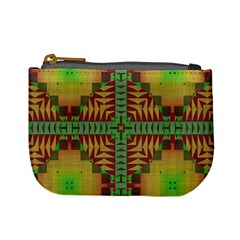 Tribal Shapes Pattern Mini Coin Purse by LalyLauraFLM