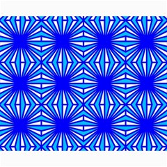 Retro Blue Pattern Collage 8  X 10 