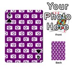 Modern Chic Vector Camera Illustration Pattern Playing Cards 54 Designs  Front - Spade4