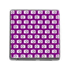 Modern Chic Vector Camera Illustration Pattern Memory Card Reader (square) by GardenOfOphir