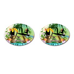 Surfing Cufflinks (oval) by FantasyWorld7