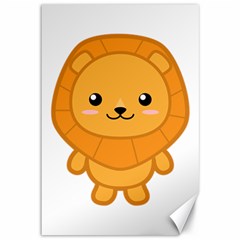 Kawaii Lion Canvas 12  X 18  