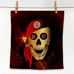 Funny, Happy Skull Face Towel