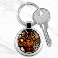 Steampunk In Noble Design Key Chains (round)  by FantasyWorld7