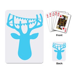 Party Deer With Bunting Playing Card