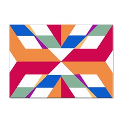 Shapes In Triangles Sticker A4 (10 Pack)