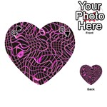 Ribbon Chaos 2 Pink Playing Cards 54 (Heart)  Front - SpadeQ