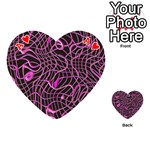 Ribbon Chaos 2 Pink Playing Cards 54 (Heart)  Front - HeartA