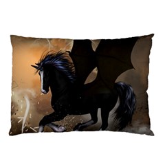 Awesome Dark Unicorn With Clouds Pillow Cases by FantasyWorld7