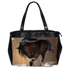 Beautiful Horse With Water Splash Office Handbags (2 Sides)  by FantasyWorld7