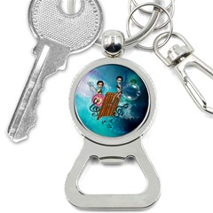 Music, Pan Flute With Fairy Bottle Opener Key Chains by FantasyWorld7