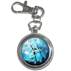 Underwater World With Shipwreck And Dolphin Key Chain Watches by FantasyWorld7