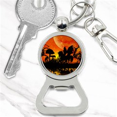 Beautiful Unicorn Silhouette In The Sunset Bottle Opener Key Chains by FantasyWorld7