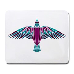 Stained Glass Bird Illustration  Large Mousepads by carocollins