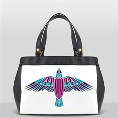 Stained Glass Bird Illustration  Office Handbags by carocollins