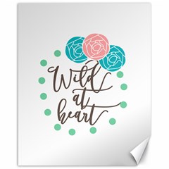 Wild At Heart Flowers Canvas 16  X 20  