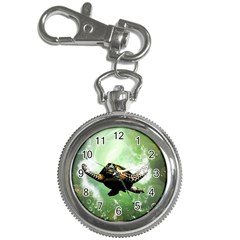 Wonderful Sea Turtle With Bubbles Key Chain Watches by FantasyWorld7