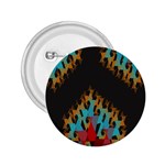 Blue, Gold, and Red Pattern 2.25  Buttons Front