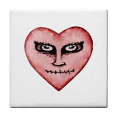 Angry Devil Heart Drawing Print Face Towel