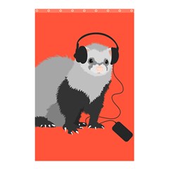 Funny Music Lover Ferret Shower Curtain 48  X 72  (small) 