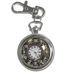 Steampunk, Awesome Clocks With Gears, Can You See The Cute Gescko Key Chain Watches by FantasyWorld7