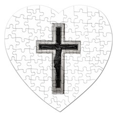 Christian Cross Jigsaw Puzzle (heart) by igorsin