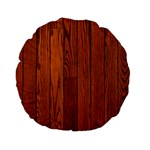 OAK PLANKS Standard 15  Premium Flano Round Cushions Front