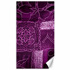 Magenta Patchwork Canvas 40  X 72  