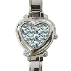 Camo Urban Heart Italian Charm Watch