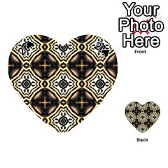 Faux Animal Print Pattern Playing Cards 54 (heart) 