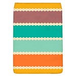 Rhombus and retro colors stripes pattern Front