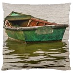 Old Fishing Boat At Santa Lucia River In Montevideo Standard Flano Cushion Cases (One Side)  Front