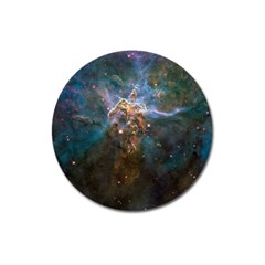 Mystic Mountain Magnet 3  (round) by trendistuff