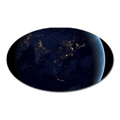 Global Night Oval Magnet by trendistuff