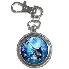 Awersome Marlin In A Fantasy Underwater World Key Chain Watches by FantasyWorld7