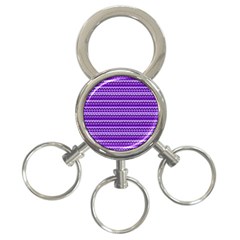 Purple Tribal Pattern 3-ring Key Chains by KirstenStar