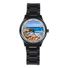 Bay Of Fires Stainless Steel Round Watches by trendistuff