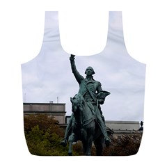 Washington Statue Full Print Recycle Bags (l)  by trendistuff