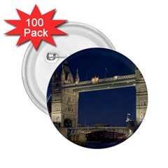 Tower Bridge 2 25  Buttons (100 Pack) 