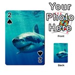 GREAT WHITE SHARK 1 Playing Cards 54 Designs  Front - Spade2