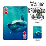 GREAT WHITE SHARK 1 Playing Cards 54 Designs  Front - Heart10