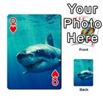 GREAT WHITE SHARK 1 Playing Cards 54 Designs  Front - HeartQ